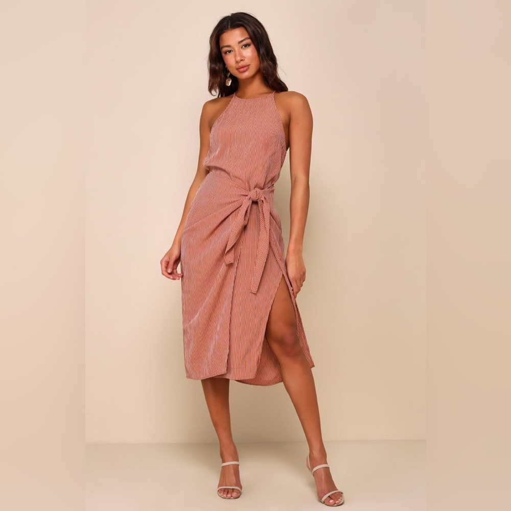 Striped Rust dress